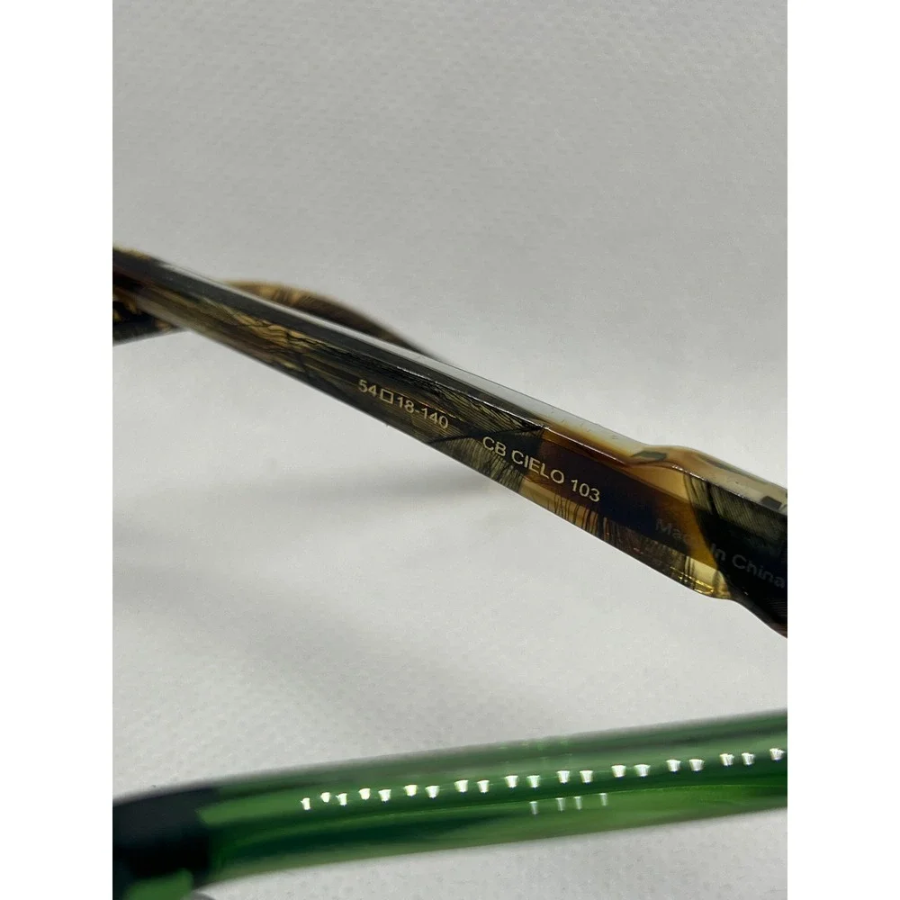 Coco and Breezy Cielo‎ 103 Green Rectangular Eyeglasses Frames 54-18-140 Womens